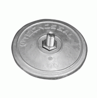 Rudder Anode Zinc - 70mm - 2.76" Dia. - For Cathodic Protect - Sold by a poly-bag of 2 pieces with screws - 800101E - RKCV